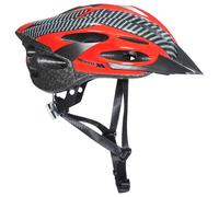 Trespass Crankster Mtb Helmet Red,Black,Grey S-M