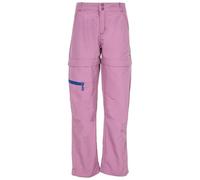 Trespass Defender Kids Walking Trousers Convertible Zip Off Shorts Mauve