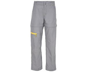 Trespass Defender Kids Walking Trousers Convertible Zip Off Shorts Storm Grey