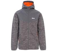 Trespass DLX Hendricks, Dark Grey Marl, XS, Waterproof Jacket with Hood for Men, X-Small, Grey