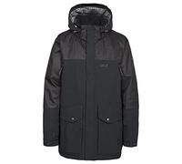 Trespass DLX Larken, Black, S, Waterproof Jacket with Removable Hood for Men, Small, Black