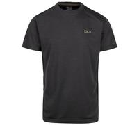 Trespass DLX Mens Casual Short Sleeve T-Shirt Quickdry Contrast Side Panels Garvey Dark Grey Marl