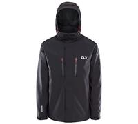 Trespass DLX Mens Waterproof Jacket Oswalt Black in Size - XS