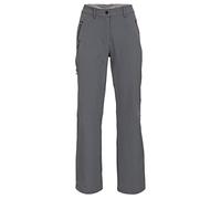 Trespass DLX Swerve, Carbon, XS, Quick Dry Water Repellent Trousers for Women, X-Small, Grey