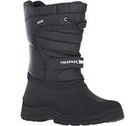 Trespass Mens Womens Pull On Snow Boots Black Winter Water Resistant Boots Dodo