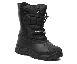 Trespass Dodo, Waterproof Winter Boots Adult Unisex,Black, 45 EU