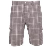 Trespass Earwig Mens Checked Cargo Shorts Storm Grey Check in Size - L