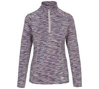 (16, Platinum Marl) Trespass Womens Long Sleeve 1/2 Zip Pullover Edith