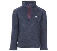 Trespass Edvin Kids Half Zip Fleece Navy Marl 3/4