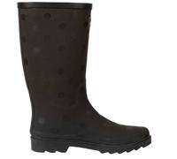 Trespass Elena Polka Dot Wellington Boots In Black Black 5