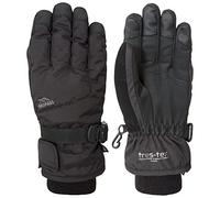Trespass Ergon II, Black, XS, Warm Padded Waterproof Gloves Adult Unisex, X-Small, Black