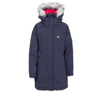 Trespass Fame, Navy, 9/10, Warm Padded Waterproof Winter Jacket with Removable Hood for Kids / Girls, Age 9-10, Blue