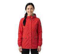 Trespass Rain Jacket Flourish C - Women's Waterproof with Hood & Pockets - Red L
