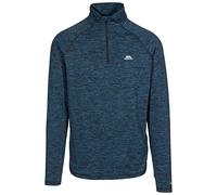 Trespass Gerry Mens 1/2 Zip Long Sleeve Active Top - Vibrant Blue Fleck, XS