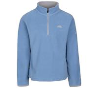 Trespass Girls 1/2 Zip Fleece Jumper Sybil - Kids Activewear Microfleece, Zipper Pullover Sweatshirt, Contrast Binding On Cuffs, Contrast Facing On Inner Collar Denim Blue