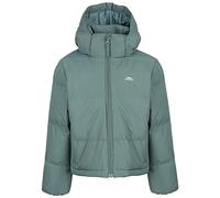 Trespass Girls Casual Cropped Jacket Hooded Elastic Cuff Zipped Pockets Missie