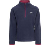 Trespass Girls Fleece Jumper Sybil - 1/2 Zip Contrast Colour, Binding on Cuffs, Facing on Inner Collar, Knitted, 100% Polyester