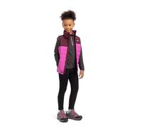 Trespass Girls Fleece Jumper Sybil - 1/2 Zip Contrast Colour, Binding on Cuffs, Facing on Inner Collar, Knitted, 100% Polyester Dark Grey