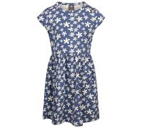 Trespass Girls Happiness Heart Short-Sleeved Dress - Blue - 7-8 Years - Blue - 95% Cotton/5% Elastane