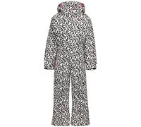 Trespass Girls Heysen Leopard Print Ski Suit - White - 5-6 Years - White - 100% Mixed