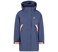 Trespass Girls Jacket Bronia - Waterproof, Unpadded, Detachable Hood, 2 Patch Pockets, Adjustable Cuffs, Contrast Panels, Elastic Hood, Tricot Lining