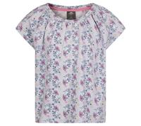 Trespass Girls Josey Flowers Top (Grey Skies) - Lilac Cotton - Size 3-4Y