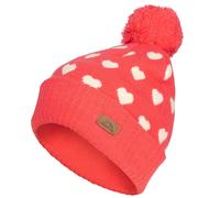 Trespass Girls Jude Pom Pom Beanie - Strawberry - 2-4 Years - Strawberry - 100% Mixed