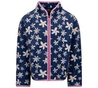 Trespass Girls Jumper Fleece Floral Print Long Length Full Zip Pockets -