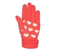 Trespass Girls Mary Hearts Gloves - Strawberry - Strawberry - 5-7 Years