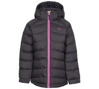 Trespass Girls Padded Jacket Amira - Windproof, Water Resistant, Hooded, Printed Lining, 2 Pockets, Quilted, Adjustable Cuffs, Contrast Zipper, Detachable Hood