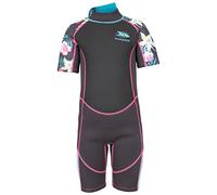 Trespass Girls Short Wetsuit Short with Back Zipper Posie Dark Grey