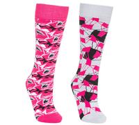 Trespass Girls Ski Tube Socks 2 Pair Pack Rockies