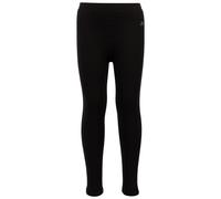 Trespass Girls Sherpa Lined Leggings Fuzzy - Thermal, Supersoft, Knitted, Elasticated Waistband, Winter Warm Cosy, Fleece Inner, Stretch Bottoms Black