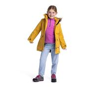 Trespass Girls Waterproof Jacket Padded Coat Hood with Fake Fur Detachable Trim Rhoda