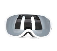 Trespass Hawkeye, Matt White, Ski Goggles with UV Protection, Mirrored Dual Lenses & Anti Fog Coating, White