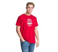 Trespass Heron, Red, XXS, T-Shirt with Chest Print for Men, XX-Small / 2X-Small / 2XS, Red
