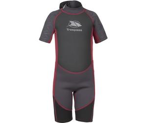Trespass Jungen Kinder Badeeinteiler Milo - Kids 3Mm Short Wetsuit Black