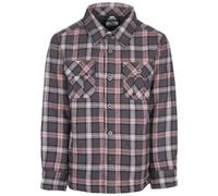 Trespass Kids Average Long Sleeved Gingham Shirt - Dark Grey Check - 9-10 Years - Dark Grey Check - 100% Cotton