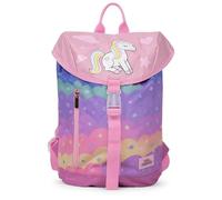 Trespass Kids Backpack Charmer - Unicorn Cloud Print, Drawstring Compartment, Outer Zip Pocket, Printed Shoulder Straps, Padded Back & Shoulders, Carry Handle