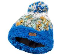 Trespass Kids Bobble Hat Knitted Beanie with Pom Pom Sprig Blue