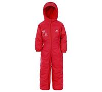 Trespass Kids' Waterproof Drip Drop Outdoor Rain Suit, Red (Signal red), 2/3 year