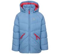 Trespass Kids Water Resistant Jacket Annah - Raincoat For Kids with Detachable Hood, Quilted Detail, Wind Resistant Padded Jacket with Reflective Detail on Back & 2 Zipped Pockets