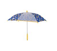 Trespass Kids Drizzle Animal Print Stick Umbrella - Blue/Yellow/Multicoloured - One Size - Blue/Yellow/Multicoloured - 100% Mixed