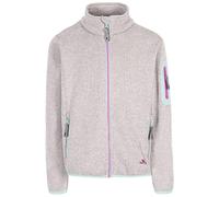 Trespass Kids Fleece Jacket Full Zip with 3 Zip Pockets Whisk - Pale Grey 11/12