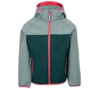 Trespass Kids Full Zip Woven Softshell Jacket Removable Hood Hanbury