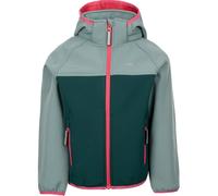 Trespass Kids Full Zip Woven Softshell Jacket Removable Hood Hanbury