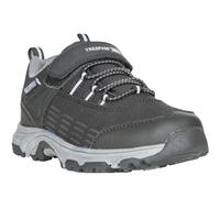 Trespass Kids Harrelson Waterproof Hook & Loop Outdoor Walking Shoes - Black