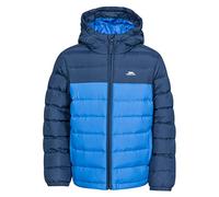 Trespass Kids Padded Jacket Oskar B - Contrast Zip, 2 Pockets, Full Cuffs Elastication, Grown on Hood, Padded Quilted, Rounded Dip at Back, Woven Shell