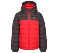 Trespass Kids Padded Jacket Oskar B - Contrast Zip, 2 Pockets, Full Cuffs Elastication, Grown on Hood, Padded Quilted, Rounded Dip at Back, Woven Shell