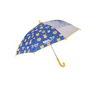 Trespass Kids Printed Umbrella Drizzle - Childrens Lightweight Travel School Umbrella, Animal Print Dome Parasol, Boys Girl Stick Umbrella, Manual Opening Brolly